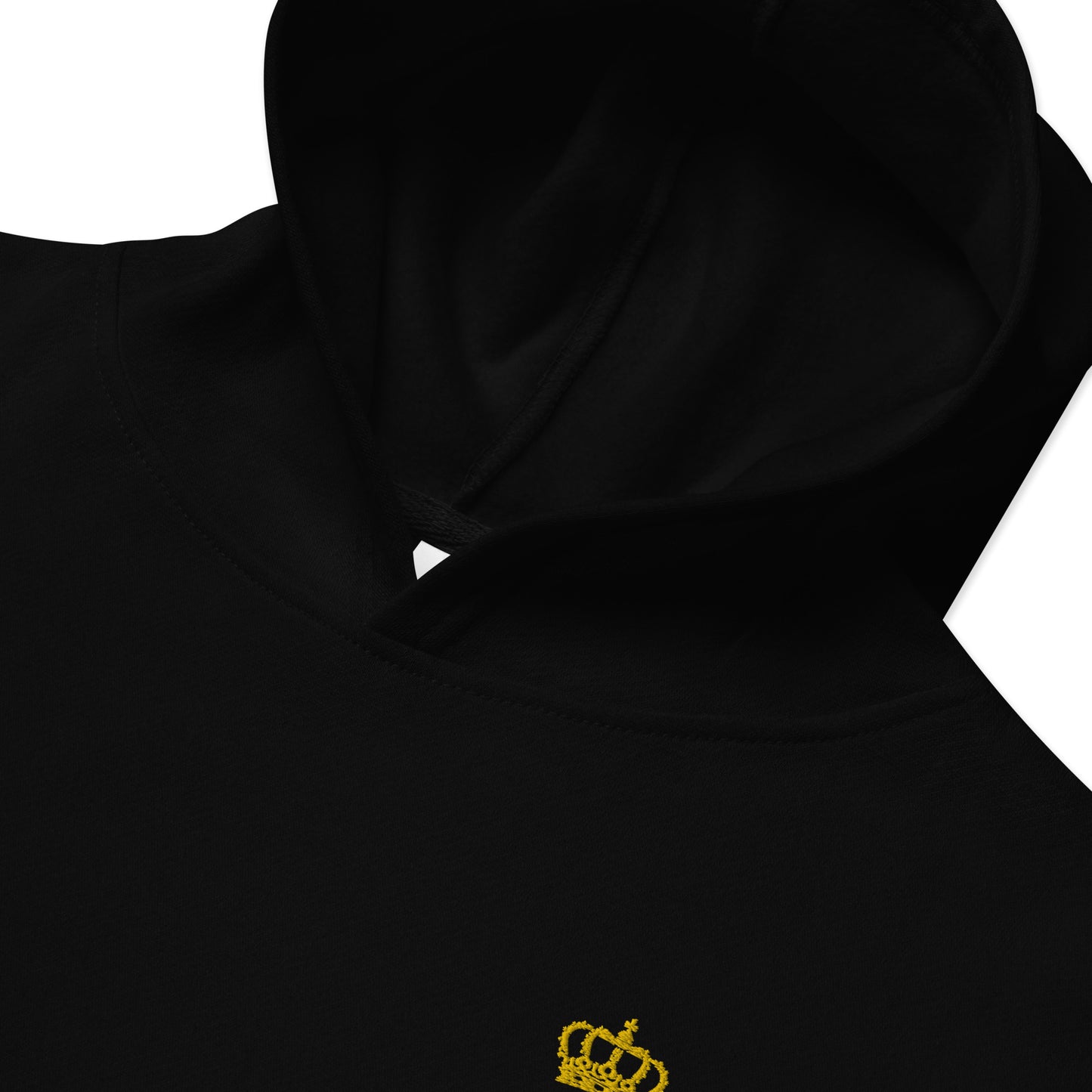 THSR Youth Pullover Hoodies with Left-Chest Logo –Black or White Pullover Hoodies Featuring Gold "True Heroes Still Rise" under a crown Design for Kids