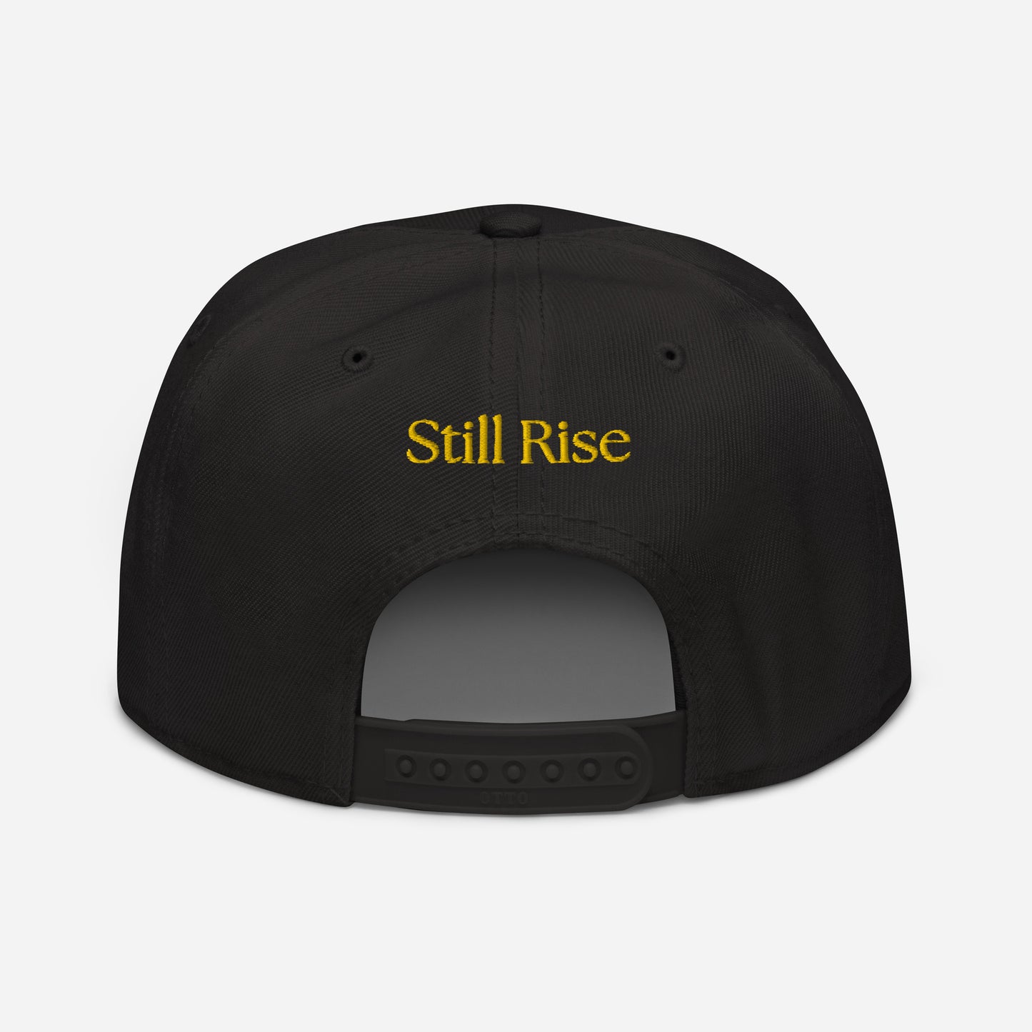 THSR Classic Fit Snapback - White or Black Snapback with Embroidered Gold "SR" Design & "Still Rise"