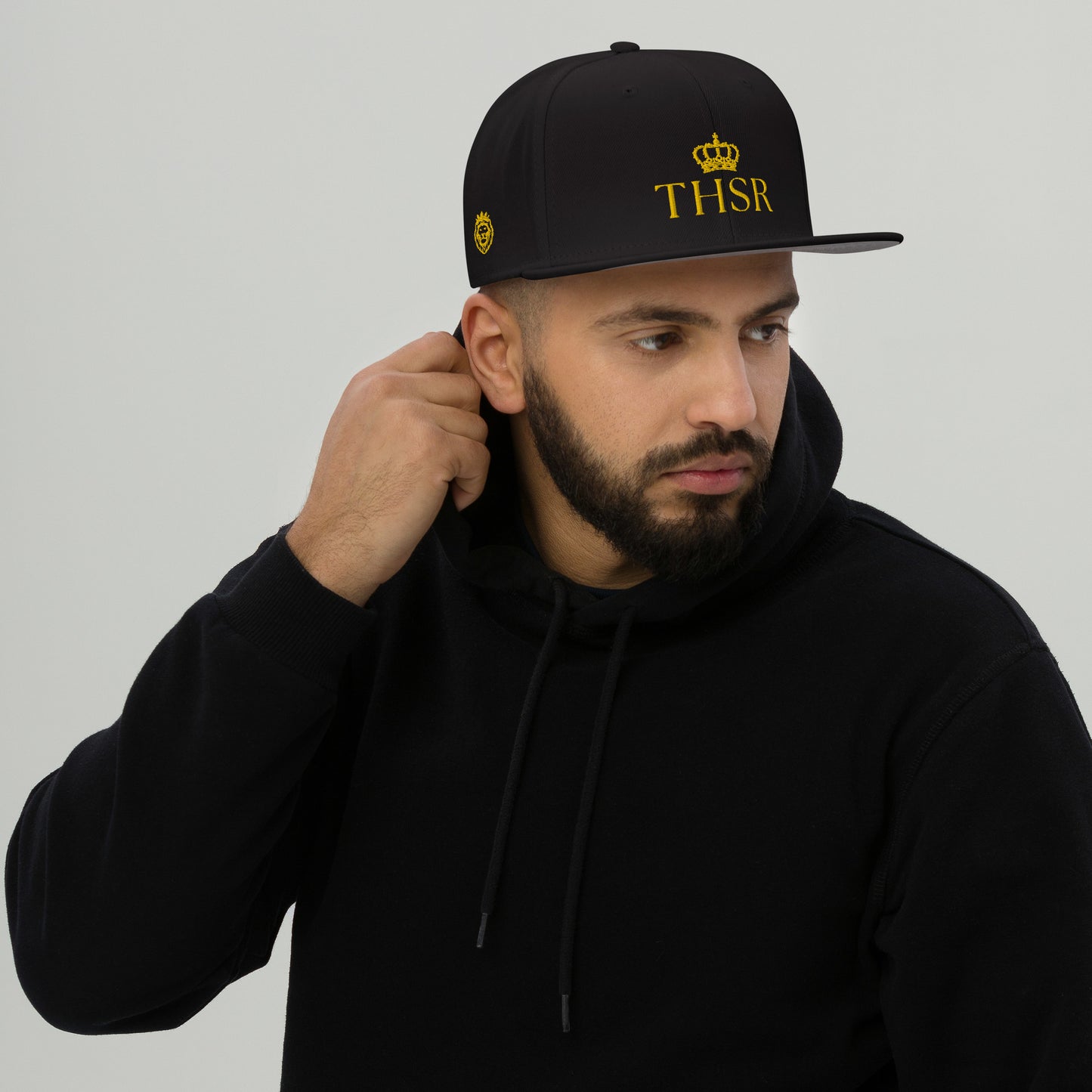 THSR Classic Fit Snapback - White or Black Snapback with Embroidered Gold "THSR" Design & "Est. 2008"