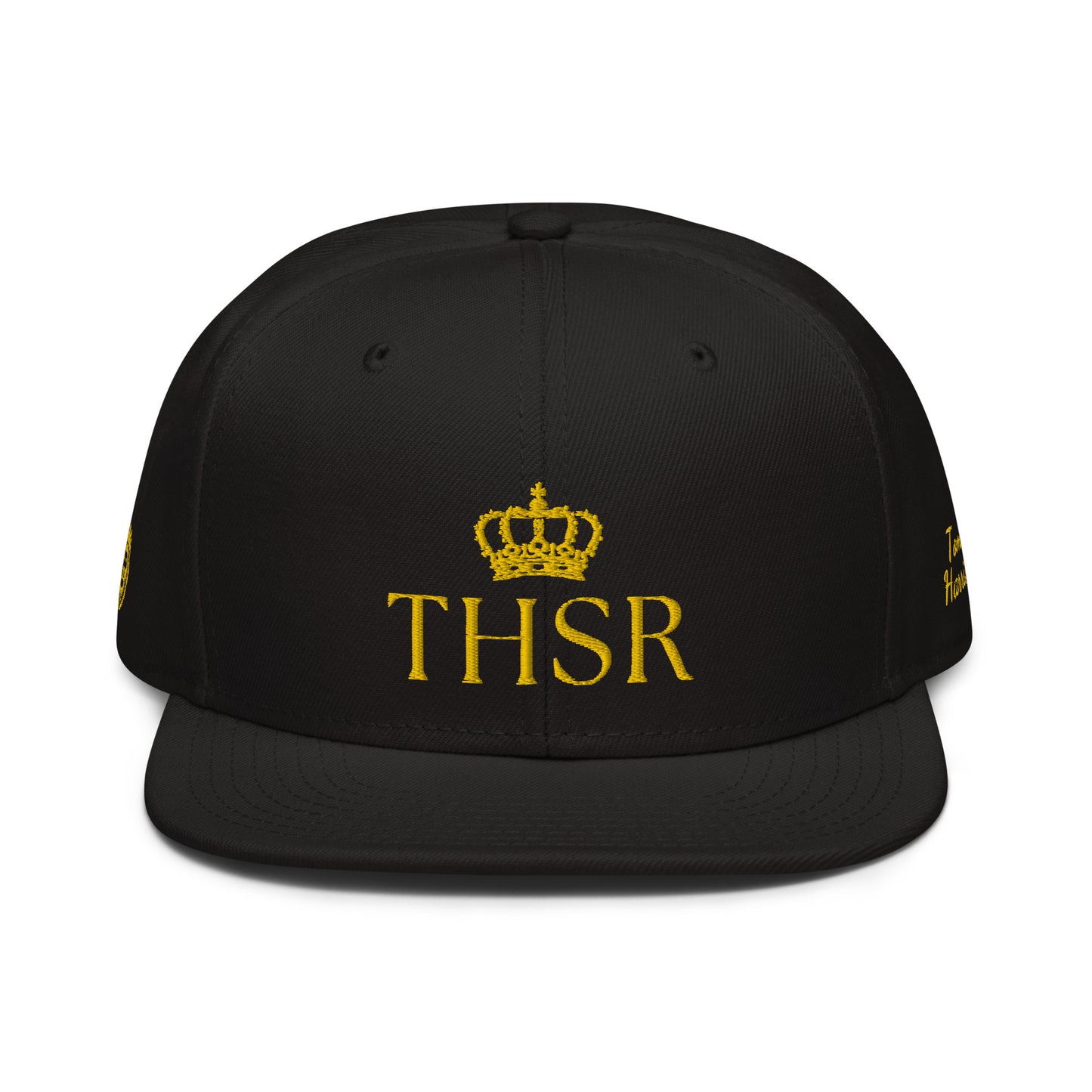 THSR Classic Fit Snapback - White or Black Snapback with Embroidered Gold "THSR" Design & "Est. 2008"