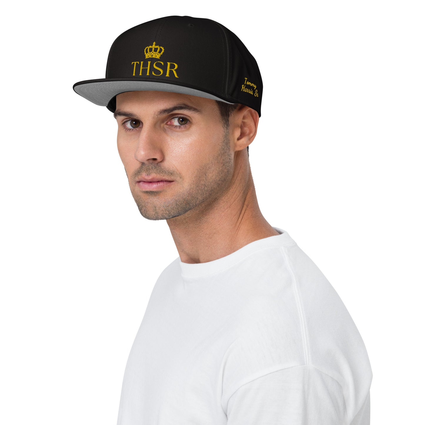 THSR Classic Fit Snapback - White or Black Snapback with Embroidered Gold "THSR" Design & "Est. 2008"