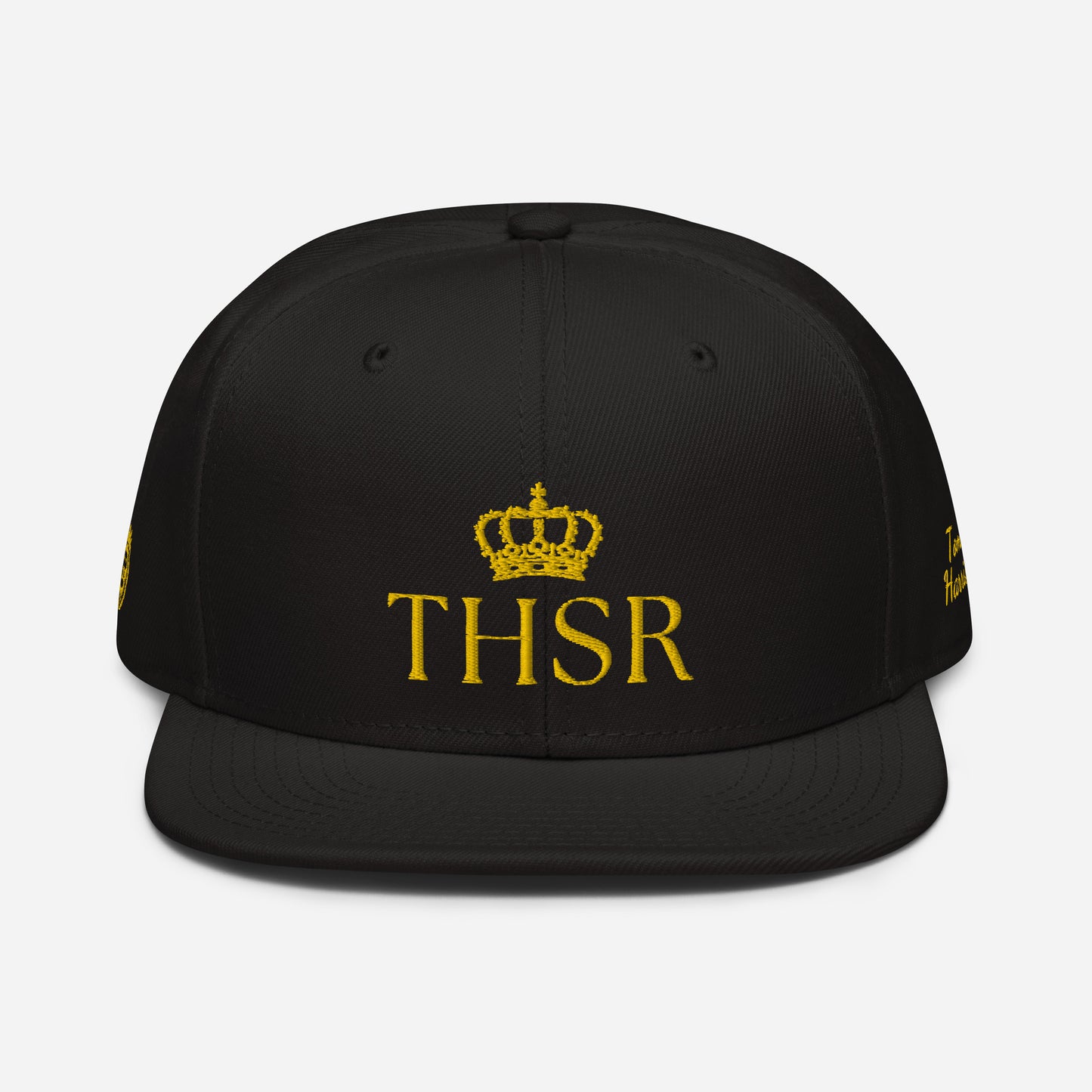 THSR Classic Fit Snapback - White or Black Snapback with Embroidered Gold "THSR" Design & "Est. 2008"