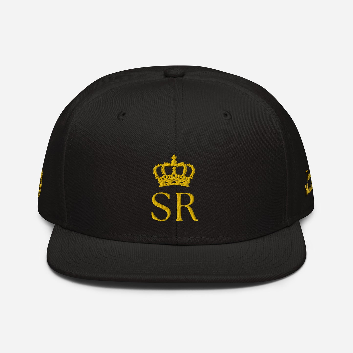 THSR Classic Fit Snapback - White or Black Snapback with Embroidered Gold "SR" Design & "Est. 2008"