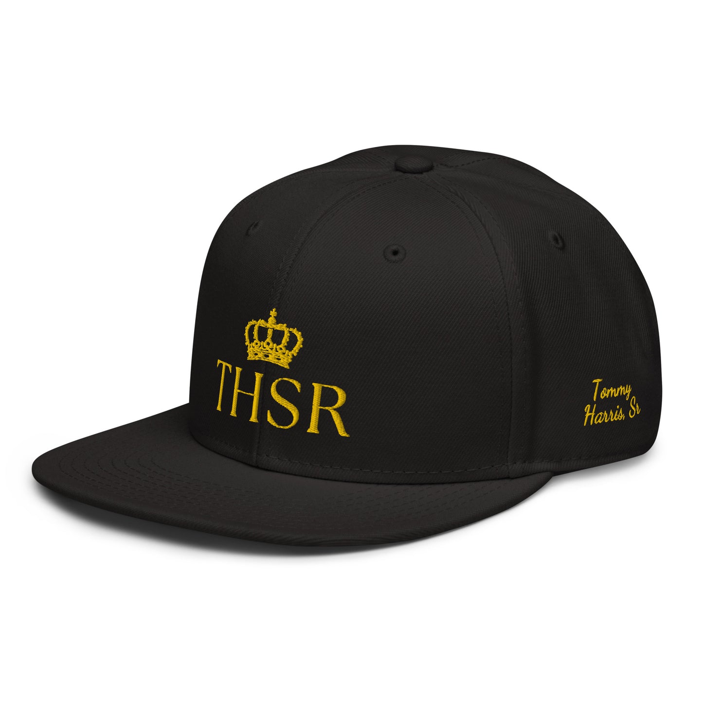 THSR Classic Fit Snapback - White or Black Snapback with Embroidered Gold "THSR" Design & "Est. 2008"