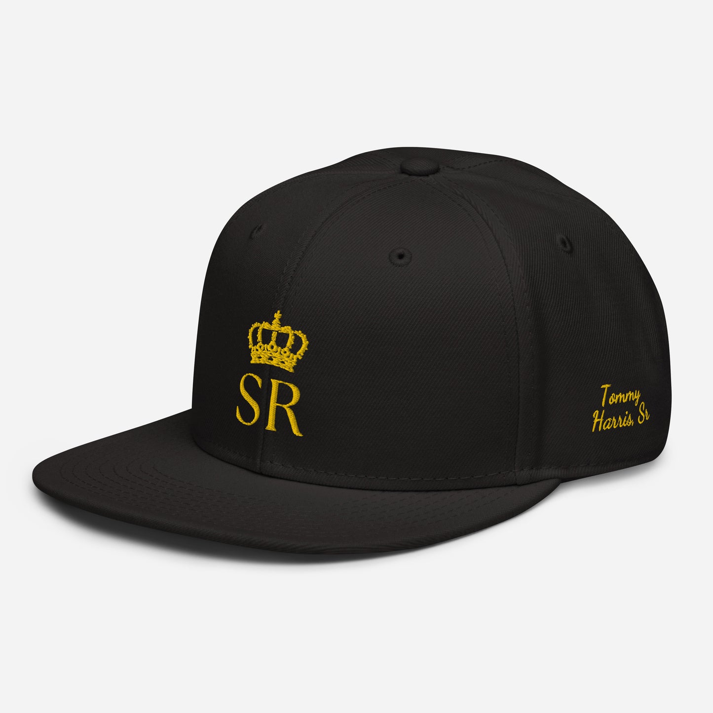 THSR Classic Fit Snapback - White or Black Snapback with Embroidered Gold "SR" Design & "Est. 2008"