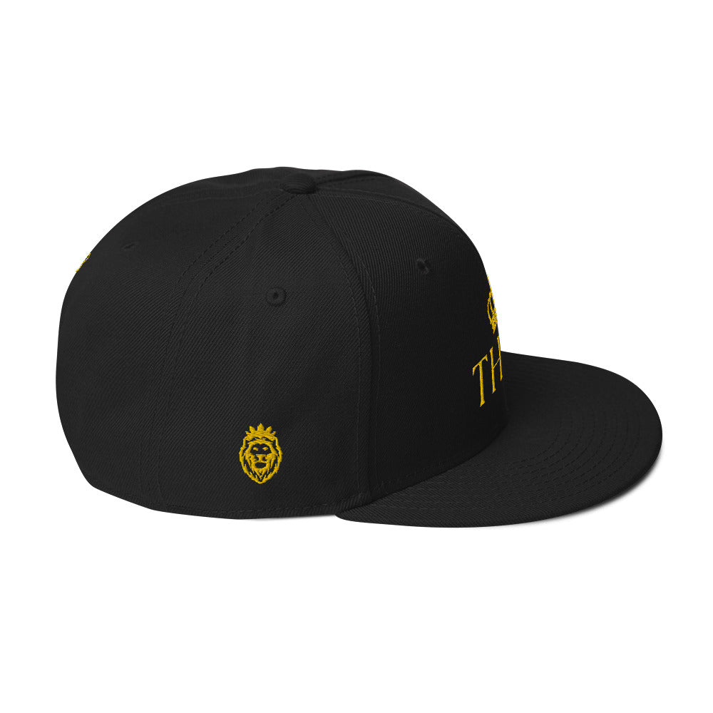 THSR Classic Fit Snapback - White or Black Snapback with Embroidered Gold "THSR" Design & "Est. 2008"