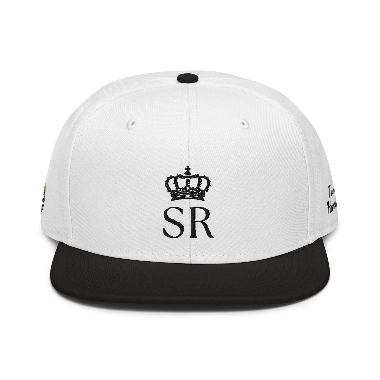 THSR Classic Fit Snapback - White Snapback with Embroidered Black "SR" Design & "Est. 2008"