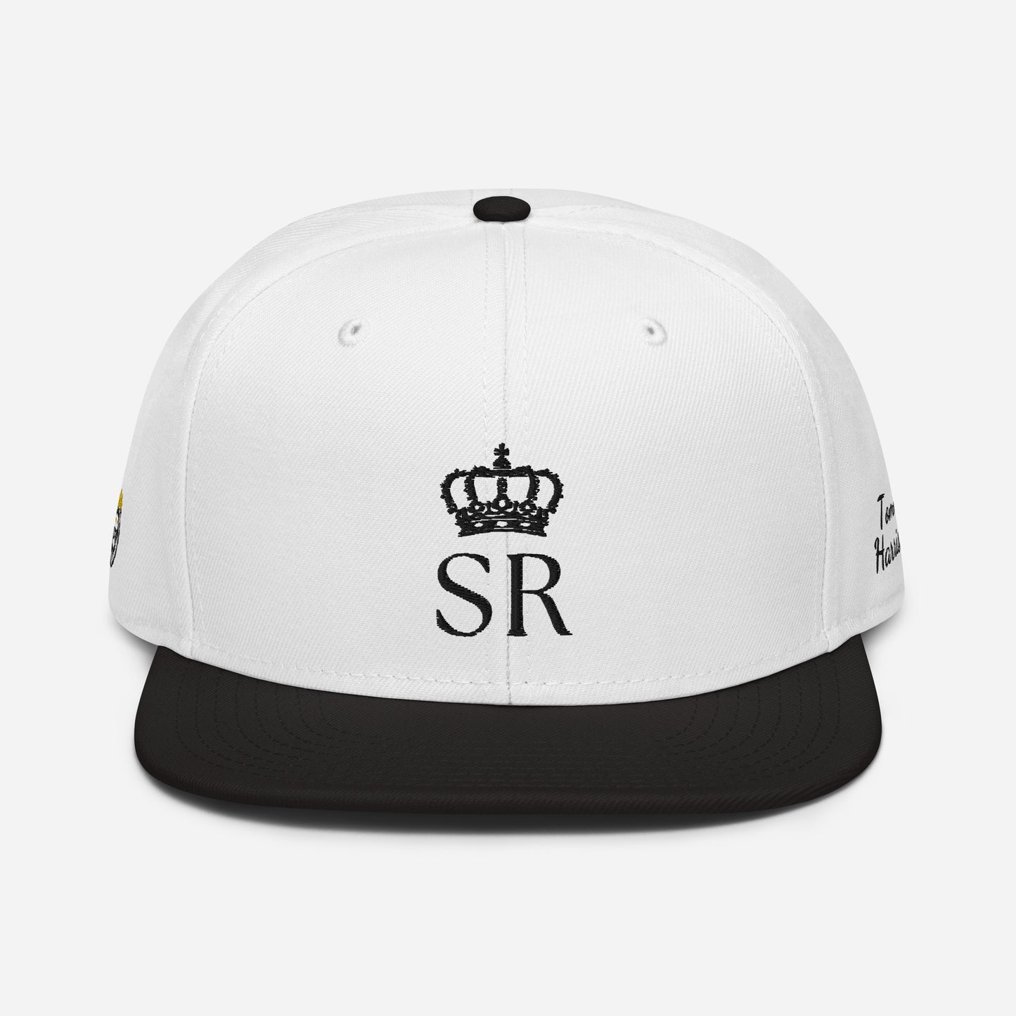 THSR Classic Fit Snapback - White Snapback with Embroidered Black "SR" Design & "Est. 2008"