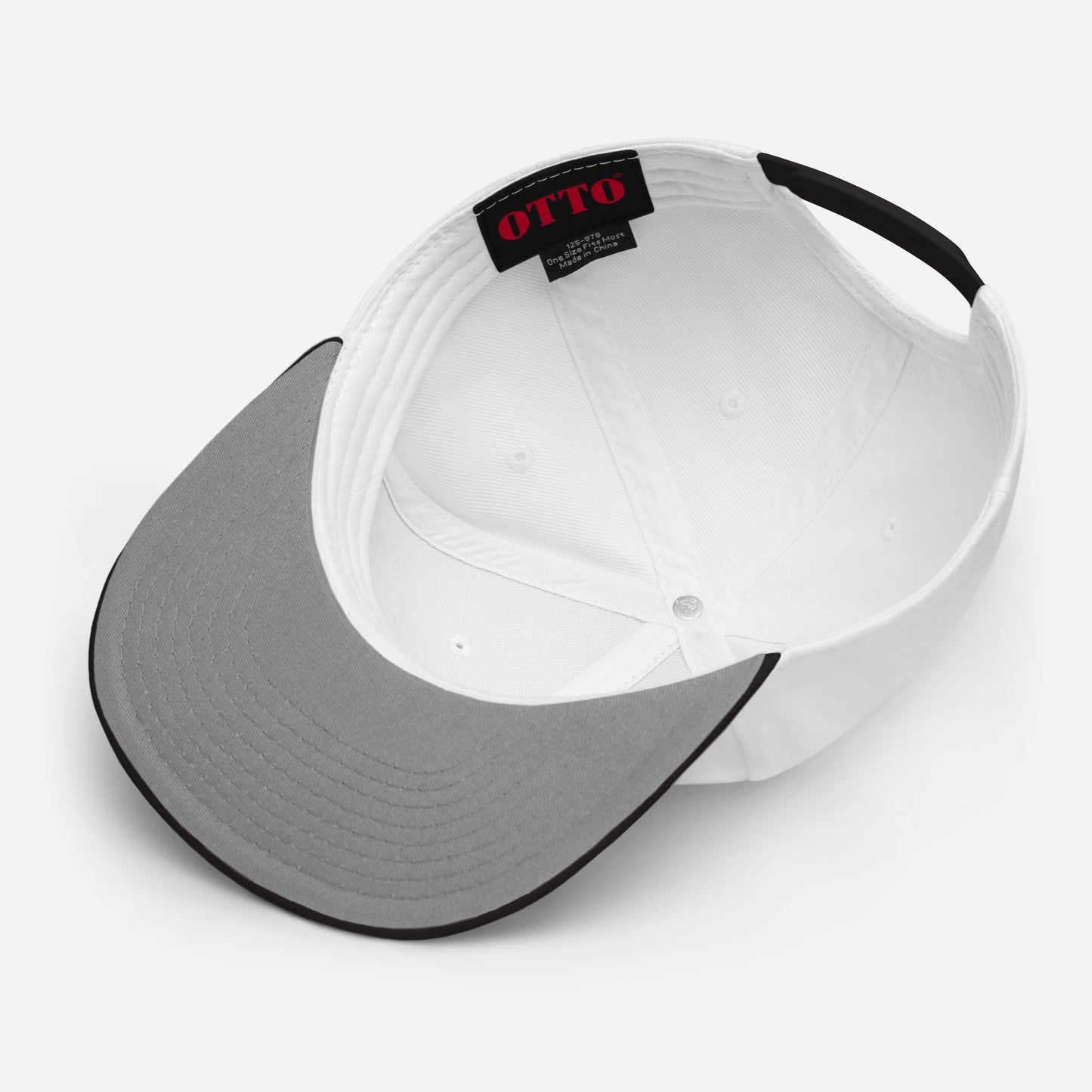 THSR Classic Fit Snapback - White Snapback with Embroidered Black "SR" Design & "Still Rise"