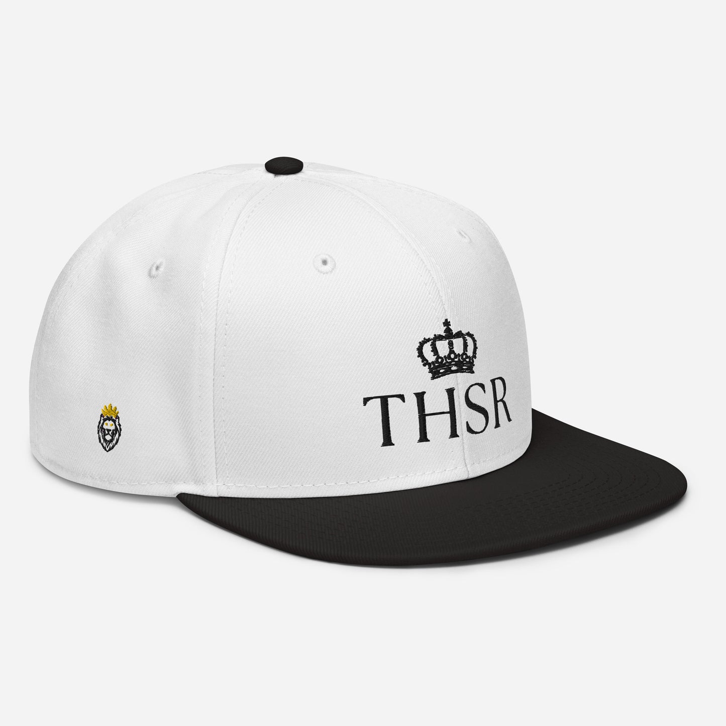 THSR Classic Fit Snapback - White Snapback with Embroidered Black "THSR" Design & "Est. 2008"