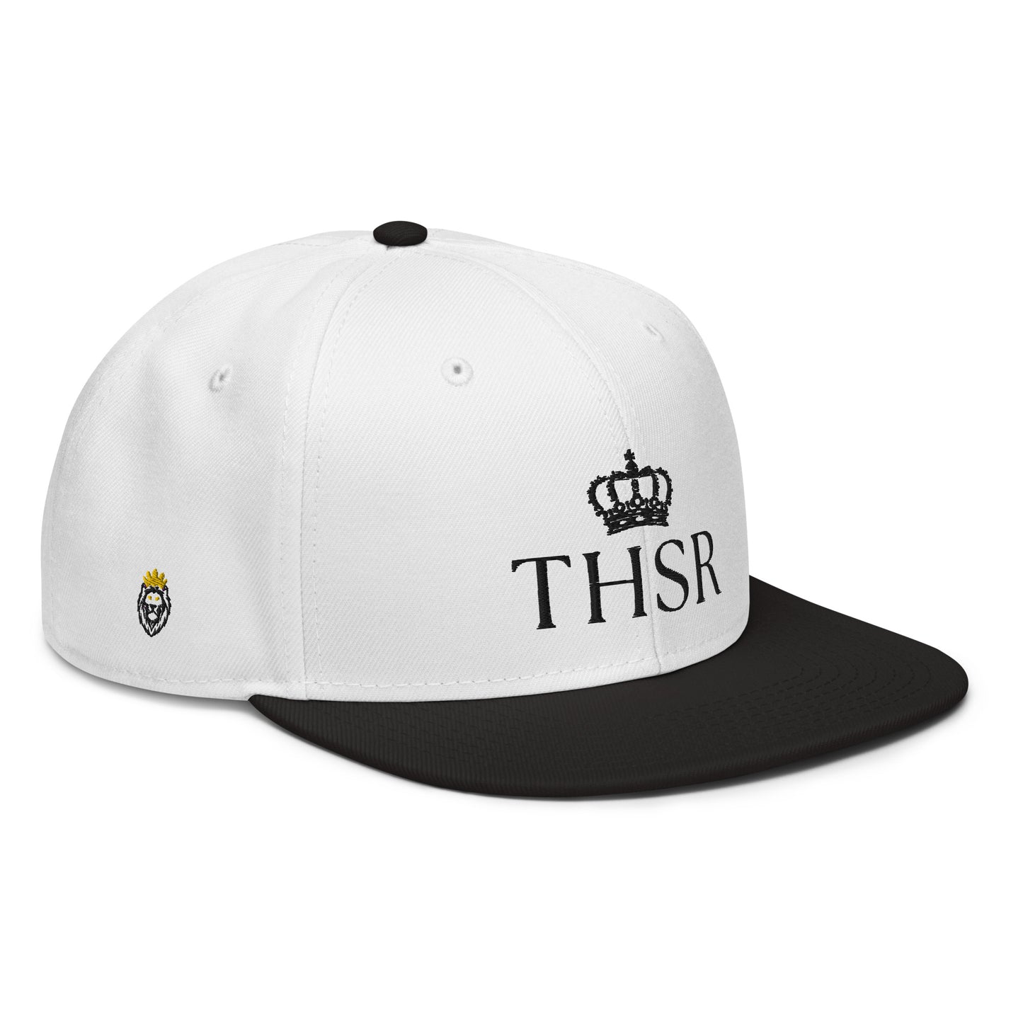 THSR Classic Fit Snapback - White Snapback with Embroidered Black "THSR" Design & "Est. 2008"