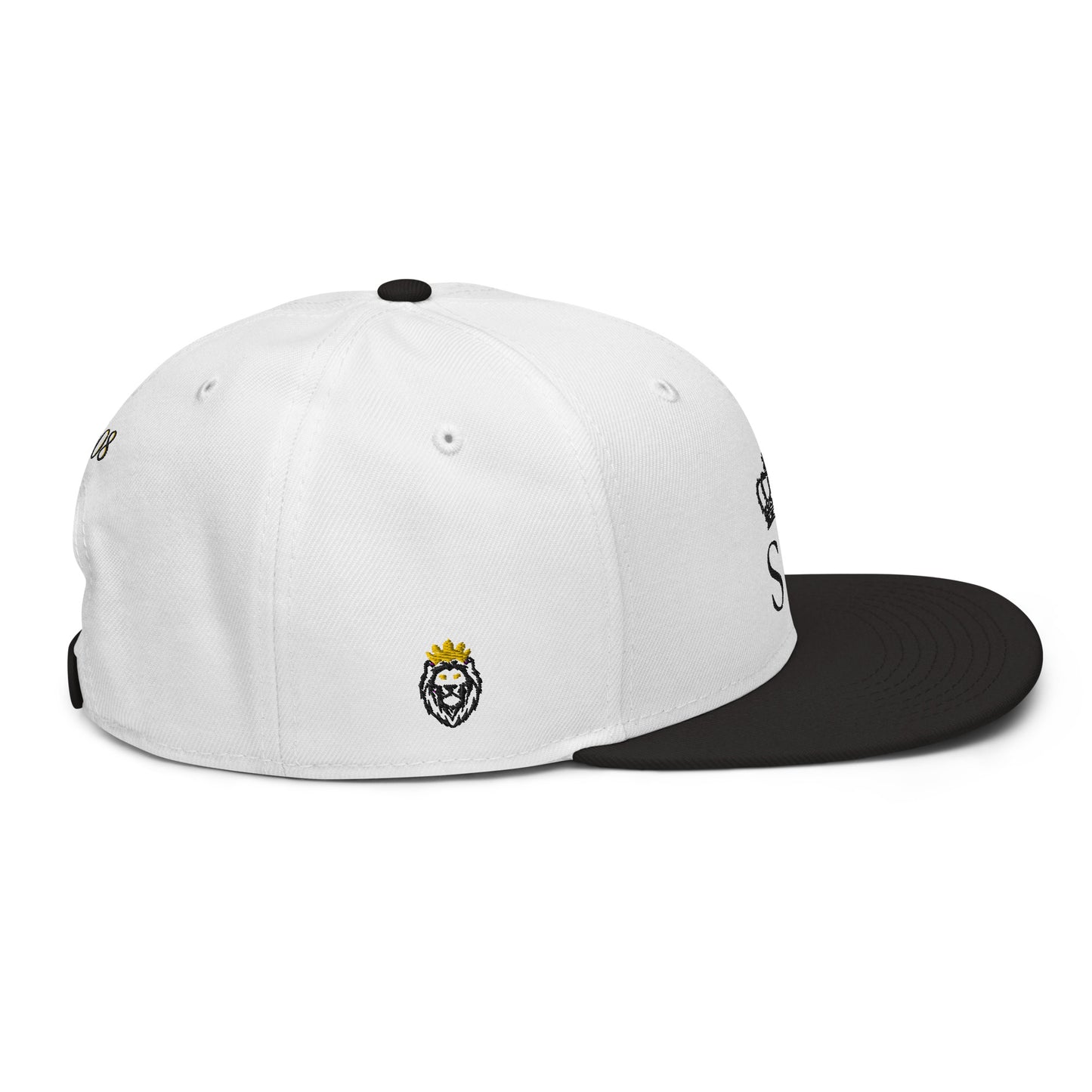 THSR Classic Fit Snapback - White Snapback with Embroidered Black "SR" Design & "Est. 2008"