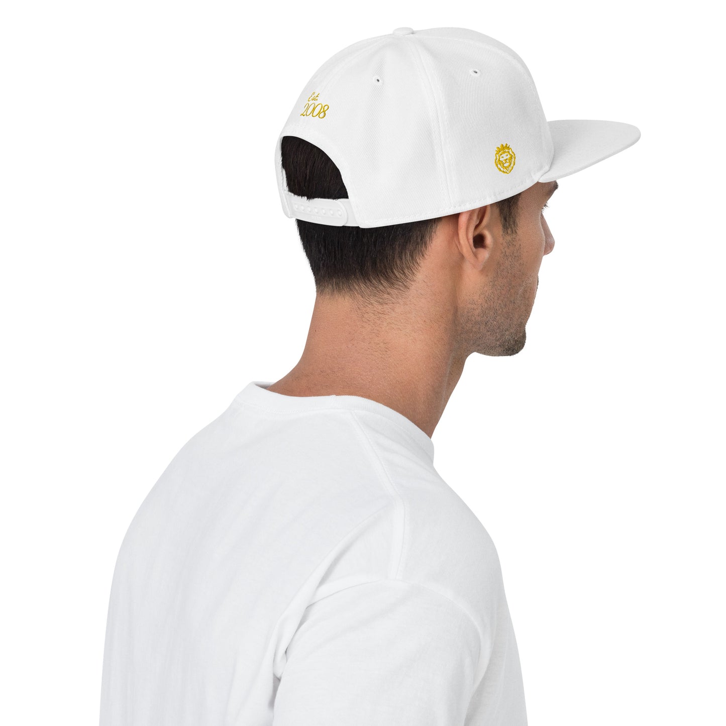 THSR Classic Fit Snapback - White or Black Snapback with Embroidered Gold "THSR" Design & "Est. 2008"