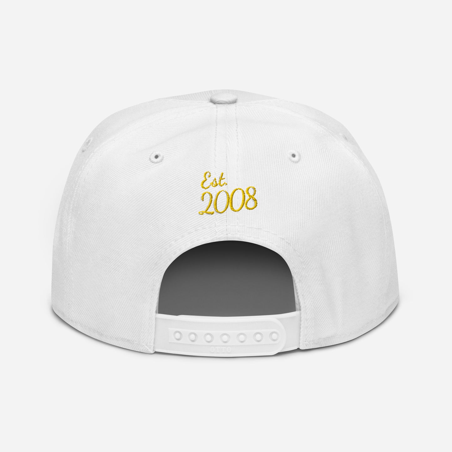 THSR Classic Fit Snapback - White or Black Snapback with Embroidered Gold "SR" Design & "Est. 2008"