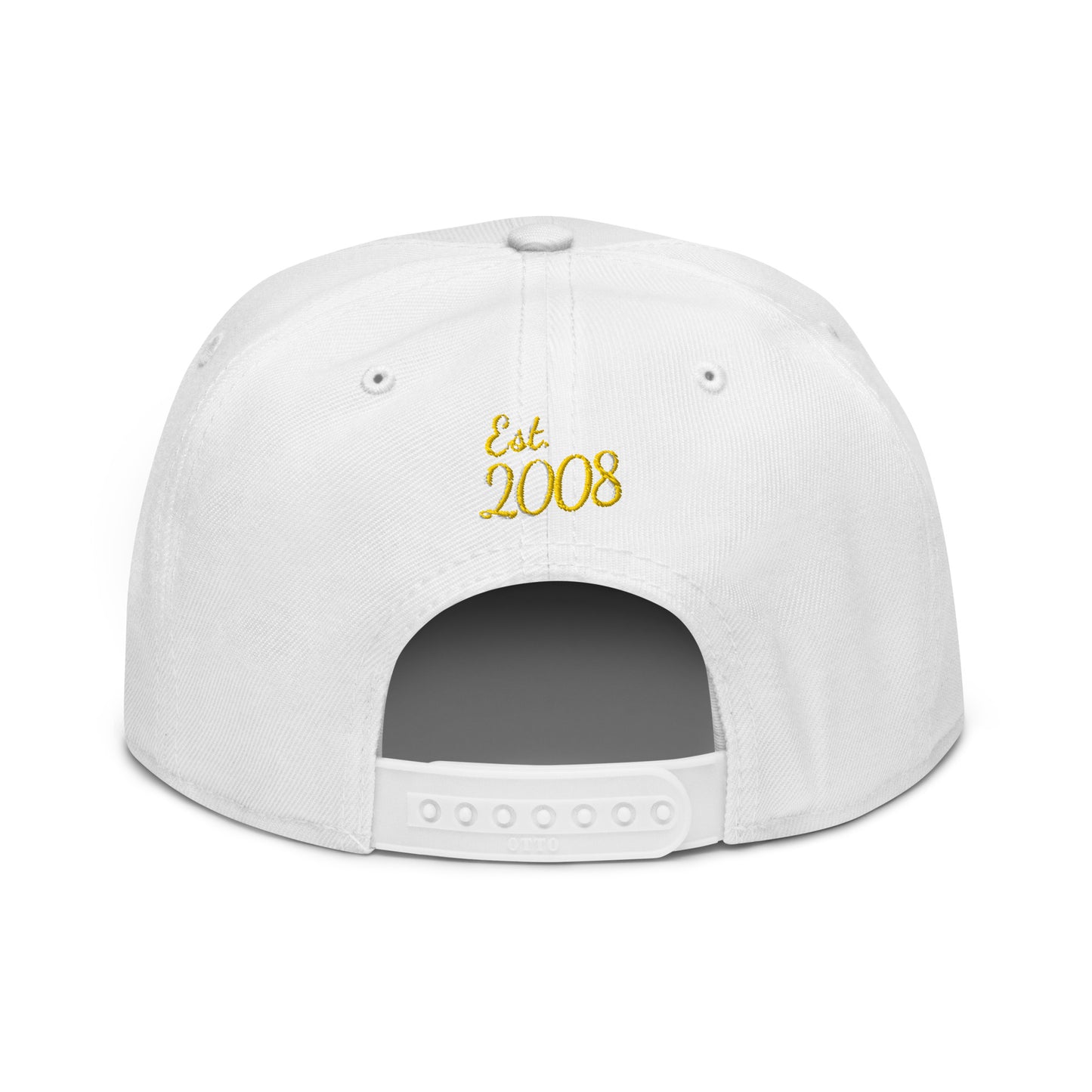 THSR Classic Fit Snapback - White or Black Snapback with Embroidered Gold "SR" Design & "Est. 2008"