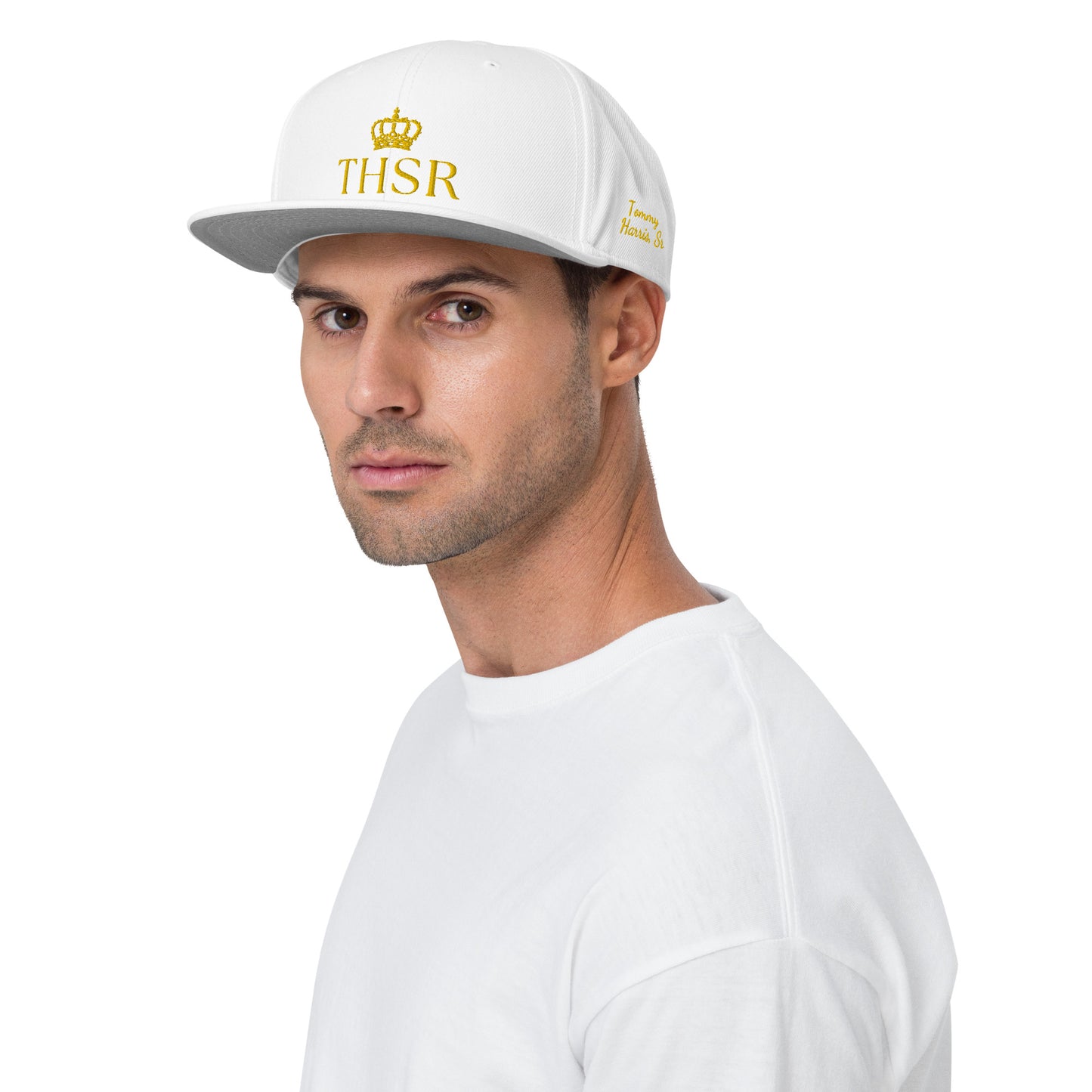 THSR Classic Fit Snapback - White or Black Snapback with Embroidered Gold "THSR" Design & "Est. 2008"