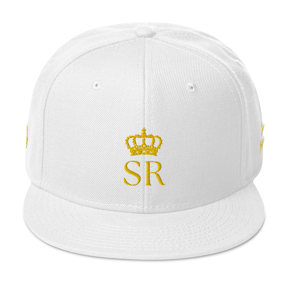 THSR Classic Fit Snapback - White or Black Snapback with Embroidered Gold "SR" Design & "Est. 2008"