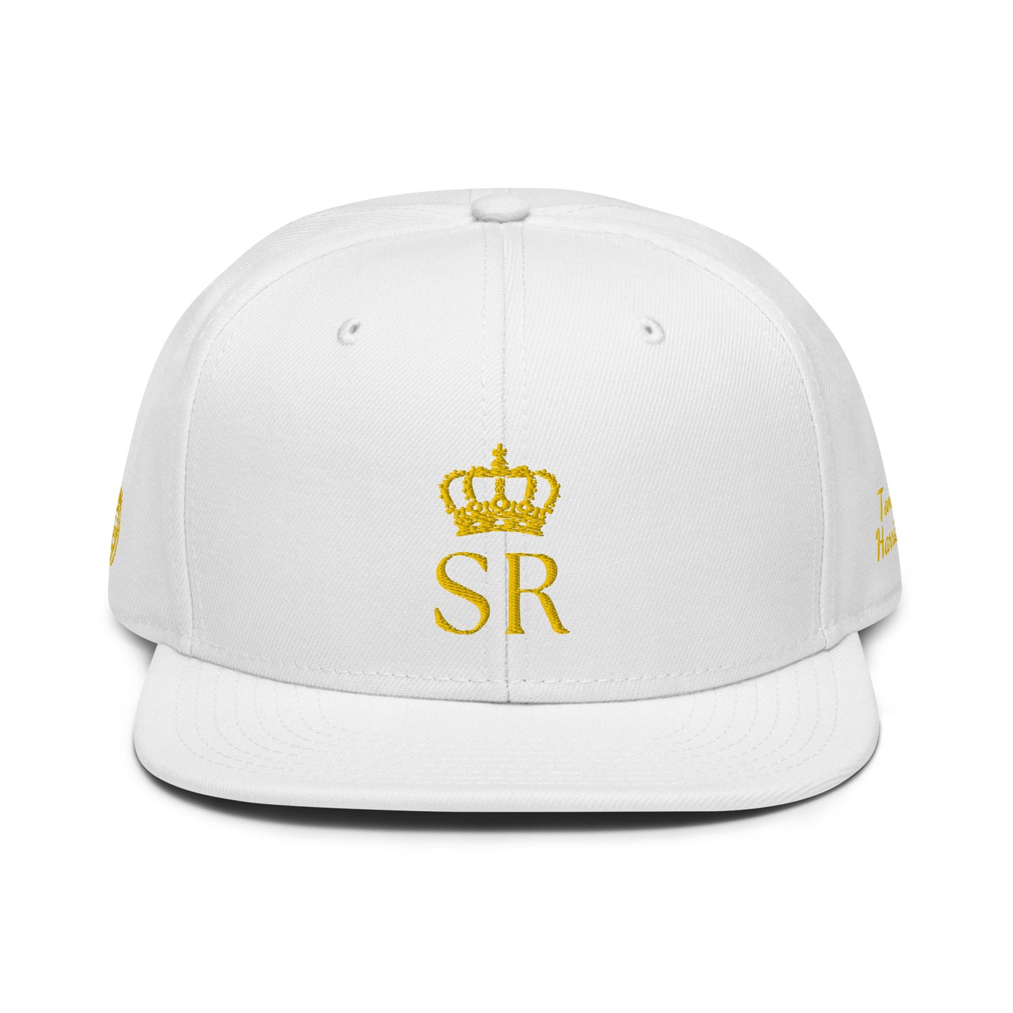 THSR Classic Fit Snapback - White or Black Snapback with Embroidered Gold "SR" Design & "Est. 2008"