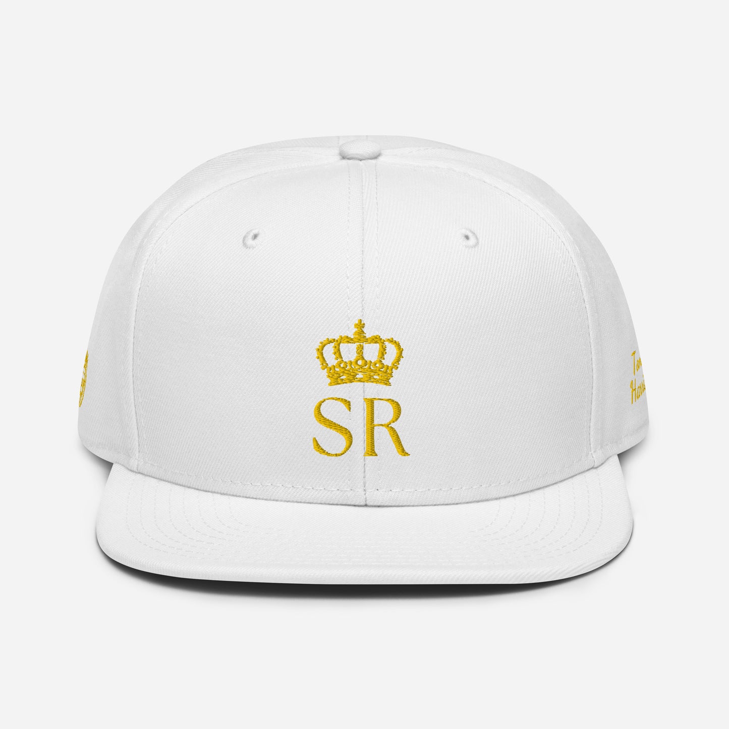 THSR Classic Fit Snapback - White or Black Snapback with Embroidered Gold "SR" Design & "Est. 2008"