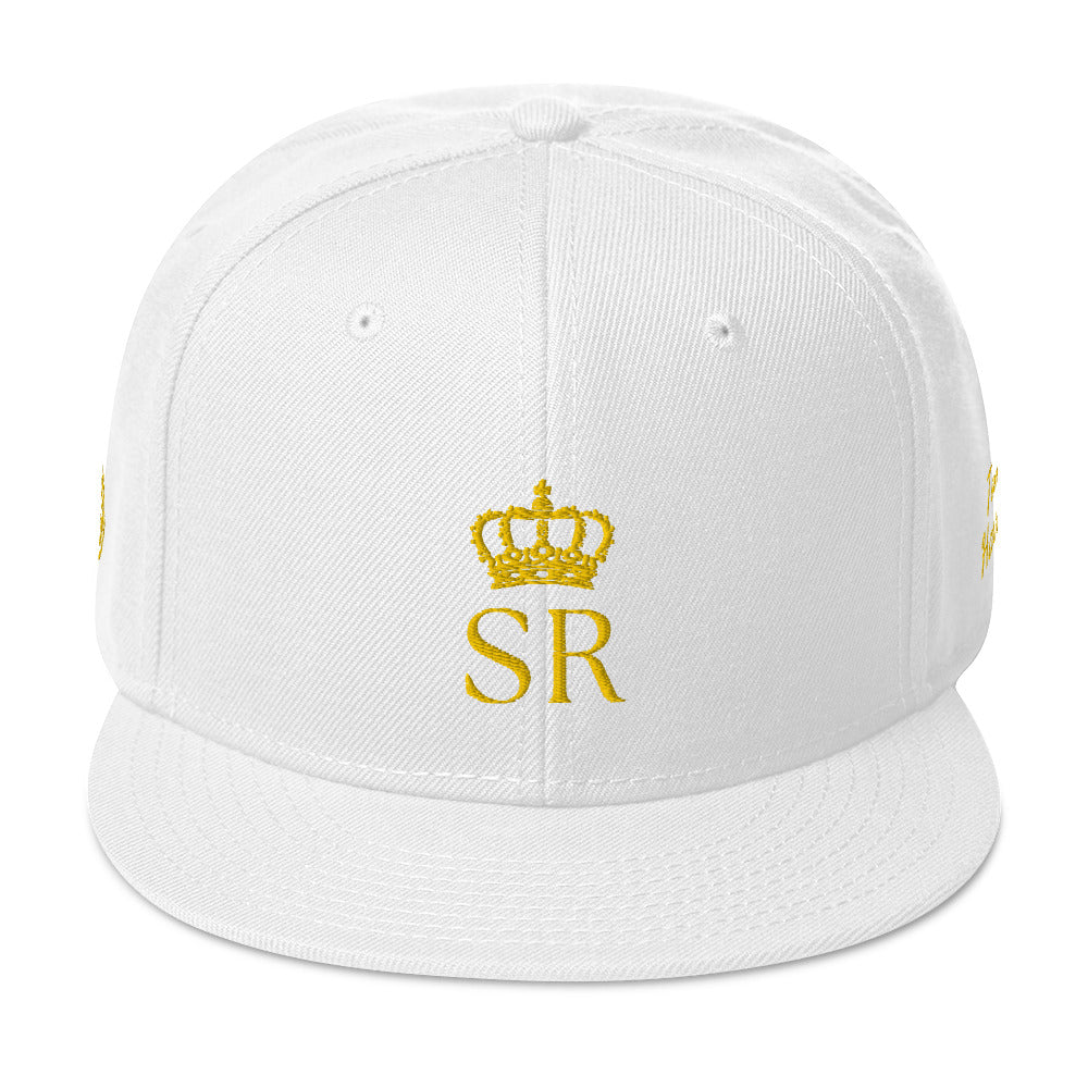 THSR Classic Fit Snapback - White or Black Snapback with Embroidered Gold "SR" Design & "Still Rise"