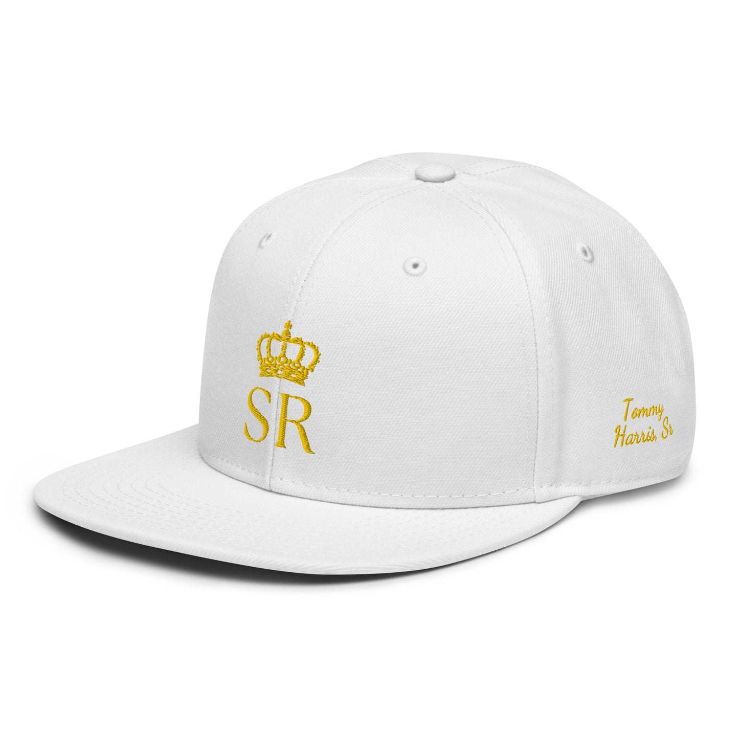 THSR Classic Fit Snapback - White or Black Snapback with Embroidered Gold "SR" Design & "Still Rise"