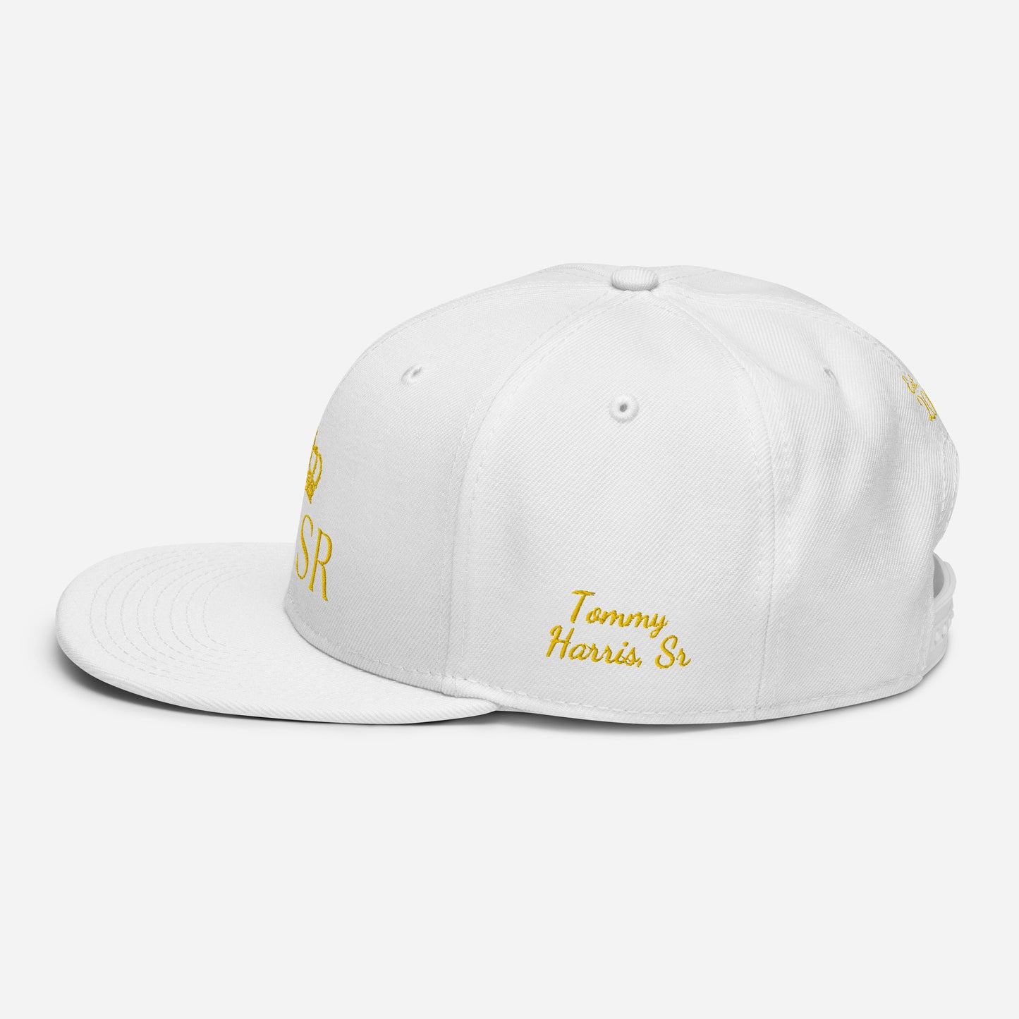 THSR Classic Fit Snapback - White or Black Snapback with Embroidered Gold "THSR" Design & "Est. 2008"