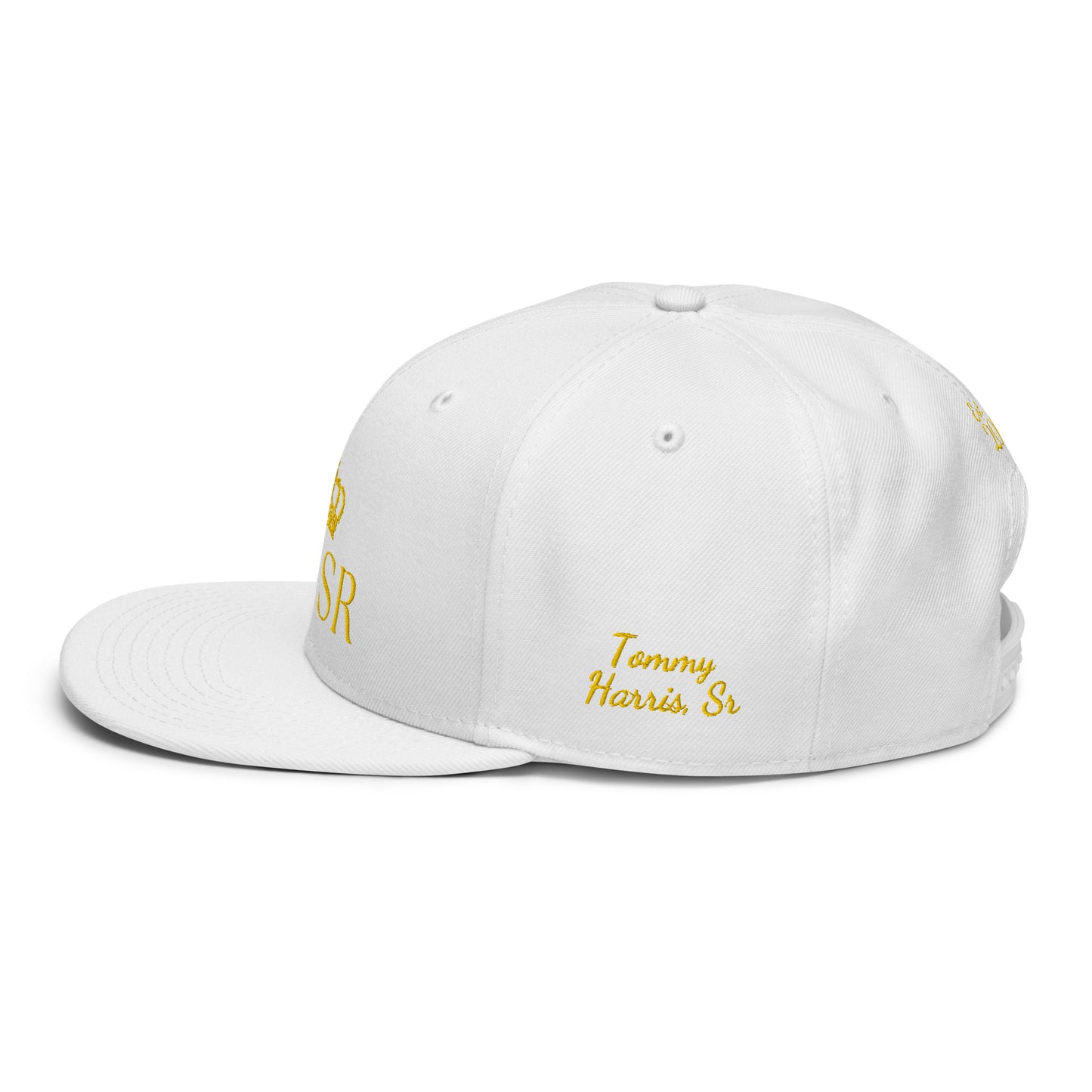 THSR Classic Fit Snapback - White or Black Snapback with Embroidered Gold "THSR" Design & "Est. 2008"