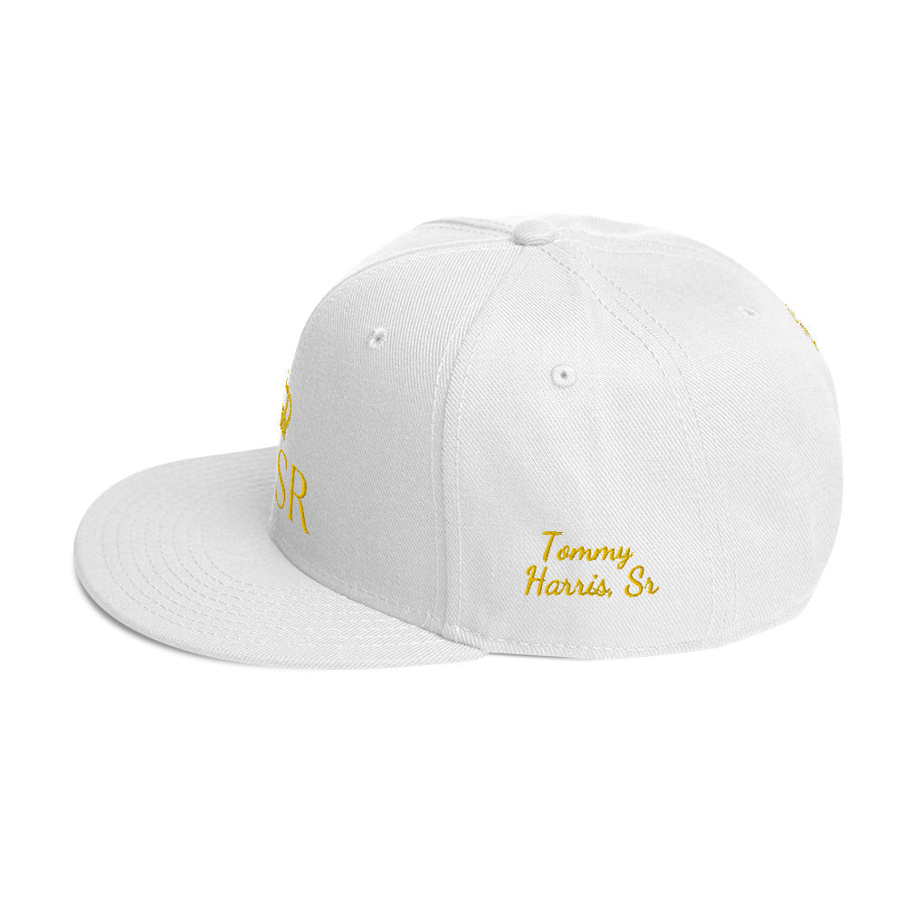 THSR Classic Fit Snapback - White or Black Snapback with Embroidered Gold "THSR" Design & "Est. 2008"