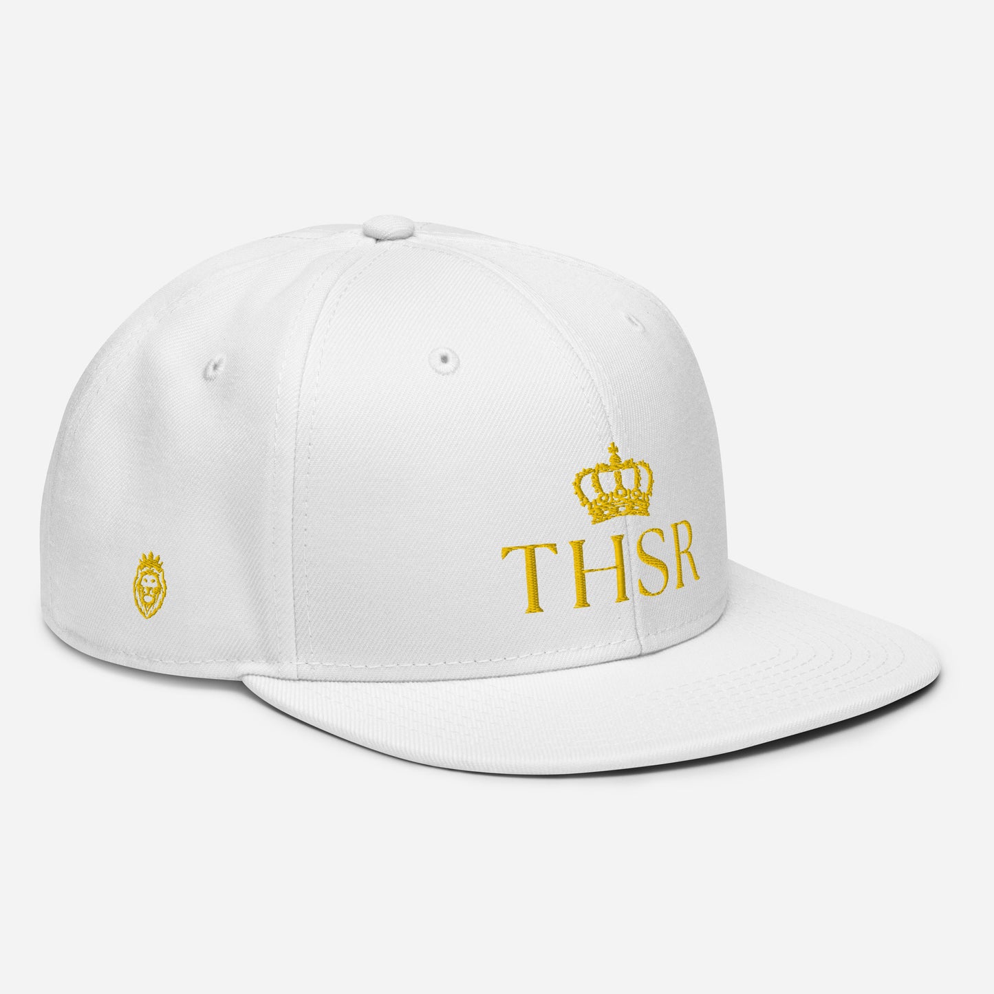 THSR Classic Fit Snapback - White or Black Snapback with Embroidered Gold "THSR" Design & "Est. 2008"