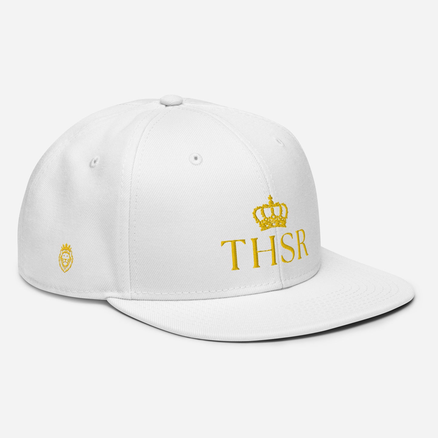 THSR Classic Fit Snapback - White or Black Snapback with Embroidered Gold "THSR" Design & "True Heroes Stil Rise"