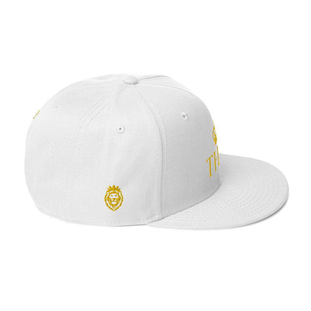 THSR Classic Fit Snapback - White or Black Snapback with Embroidered Gold "THSR" Design & "Est. 2008"