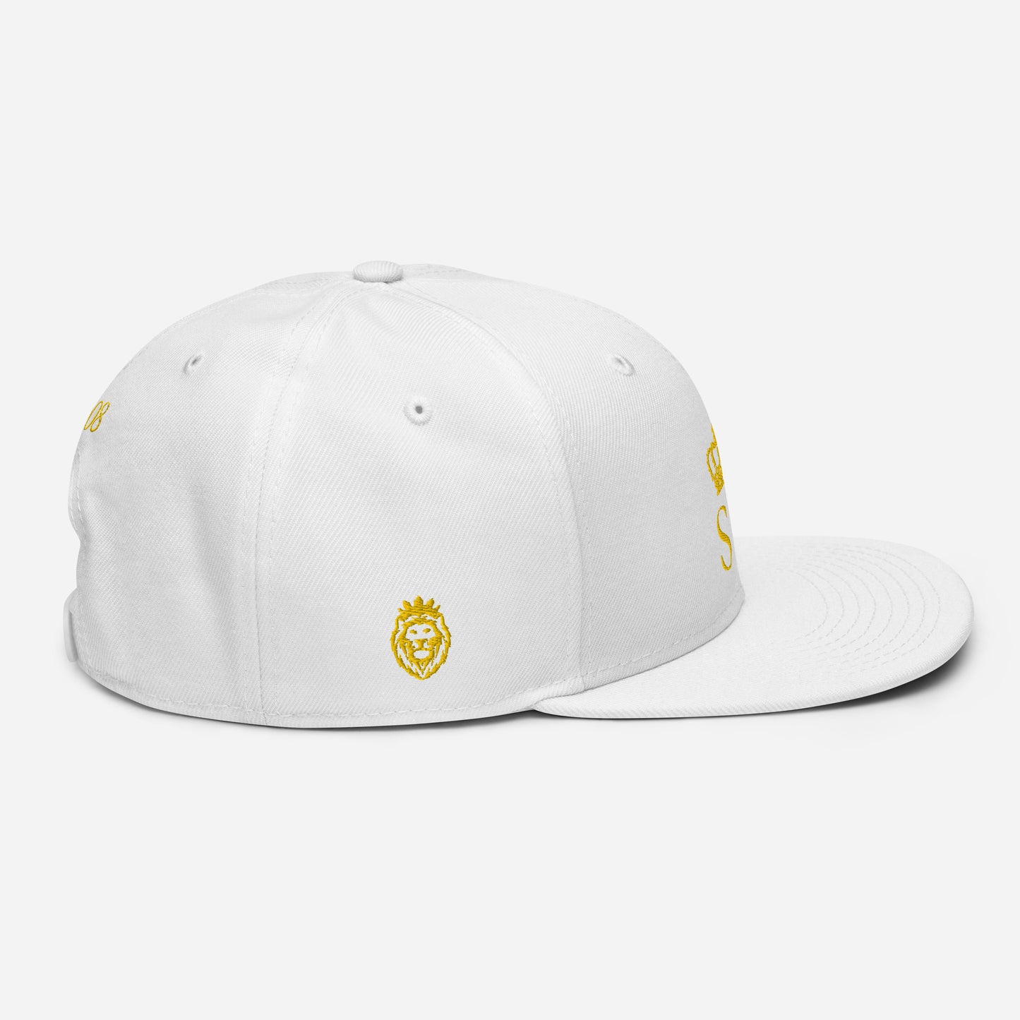 THSR Classic Fit Snapback - White or Black Snapback with Embroidered Gold "SR" Design & "Est. 2008"