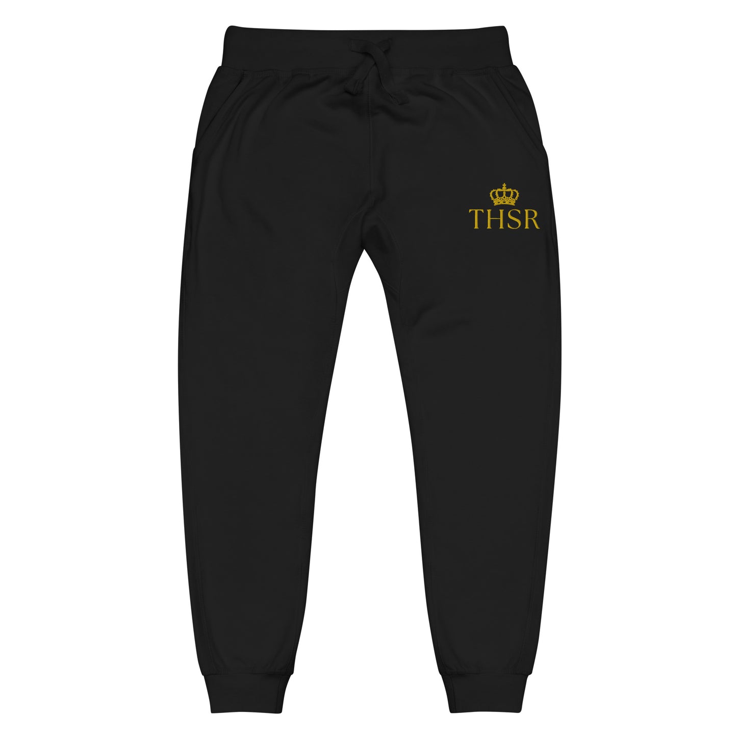 THSR Unisex Sweatpants - Black or White with Embroidered Gold "THSR" Design