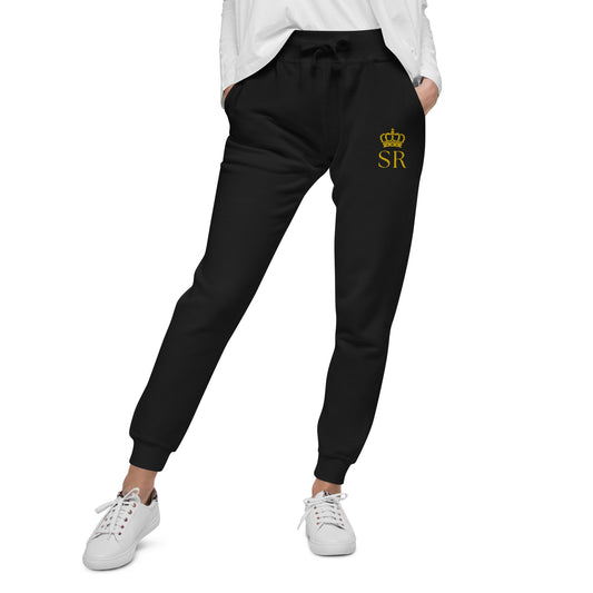 THSR Unisex Sweatpants - Black or White with Embroidered Gold "SR" Design