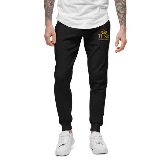 THSR Unisex Sweatpants - Black or White with Embroidered Gold "THSR True Heroes Still Rise" Design