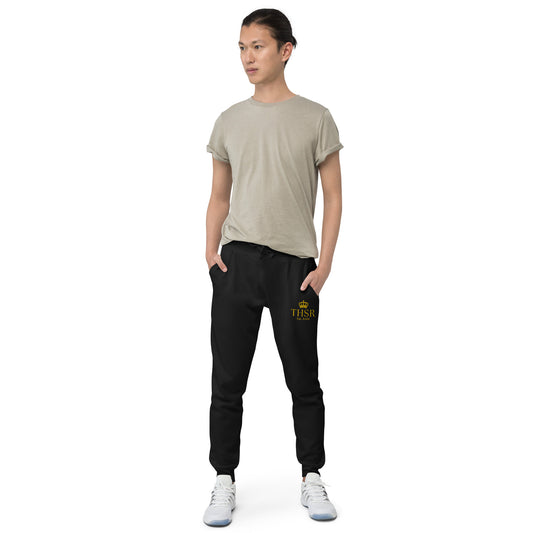 THSR Unisex Sweatpants - Black or White with Embroidered Gold "THSR Est. 2008" Design