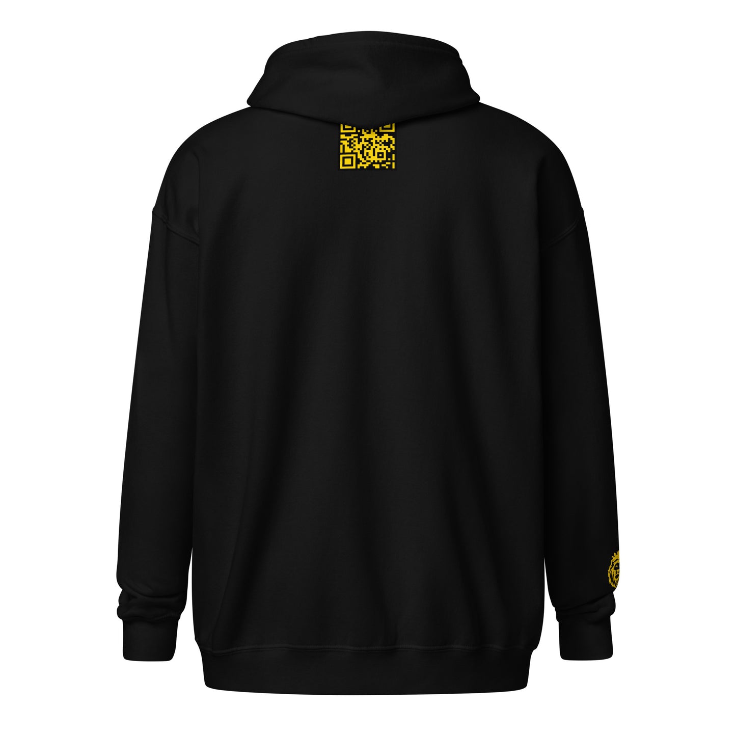 THSR Unisex Zip-up Hoodies - Black or White Zip-up Hoodie with Embroidered Gold "THSR Est. 2008" Design