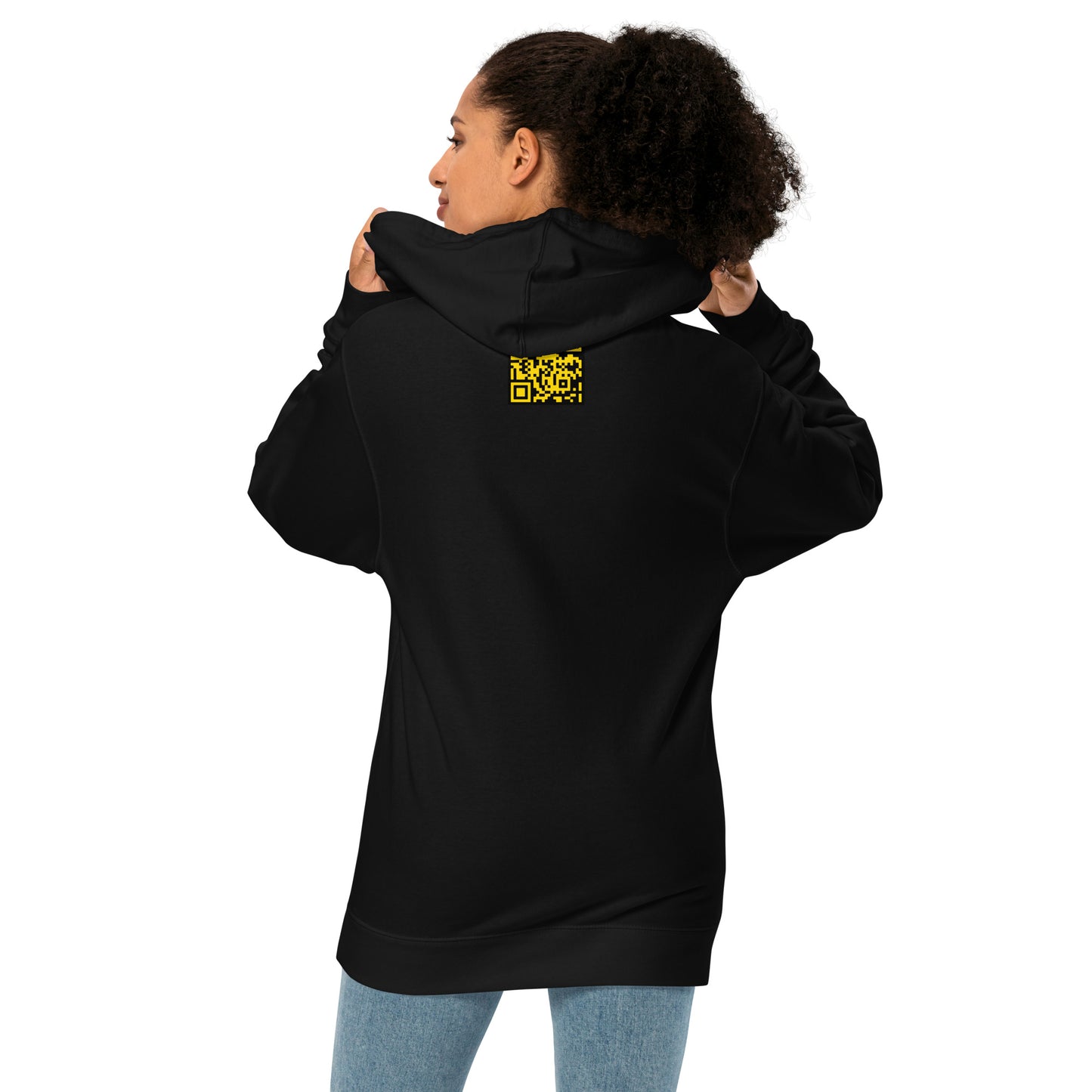 THSR Adult Pullover Hoodie with Center-Chest Logo – Black or White Pullover Hoodies Featuring Gold "THSR" under a crown Design for Adults