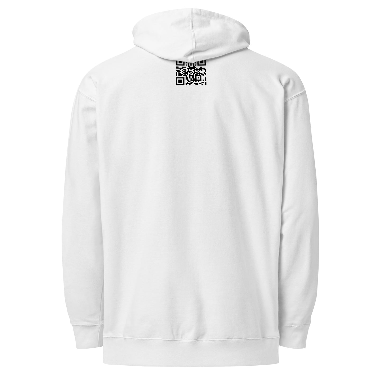 THSR Adult Pullover Hoodie with Left-Chest Logo – White Pullover Hoodies Featuring Black "SR Est. 2008" under a crown Design for Adults