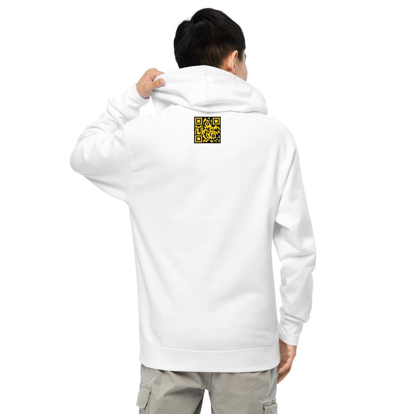 THSR Adult Pullover Hoodie with Center-Chest Logo – Black or White Pullover Hoodies Featuring Gold "THSR" under a crown Design for Adults