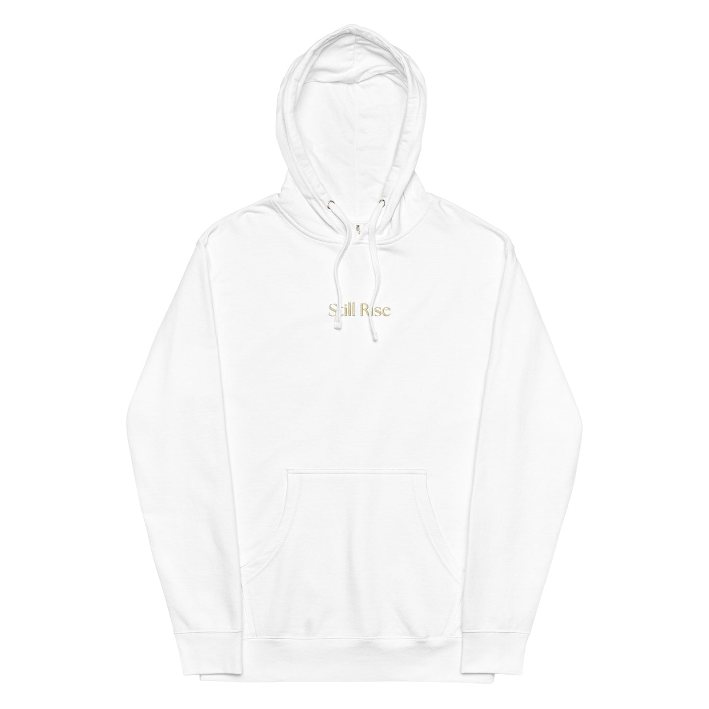 THSR Adult Pullover Hoodie with Center-Chest Logo – Black or White Pullover Hoodies Featuring Bold Gold "Still Rise" Design for Adults