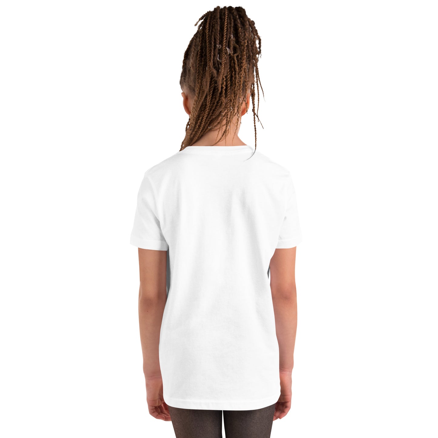 THSR Youth T-Shirt with Center-Chest Logo – White T-shirt Featuring Bold Black "Still Rise" Design for Kids